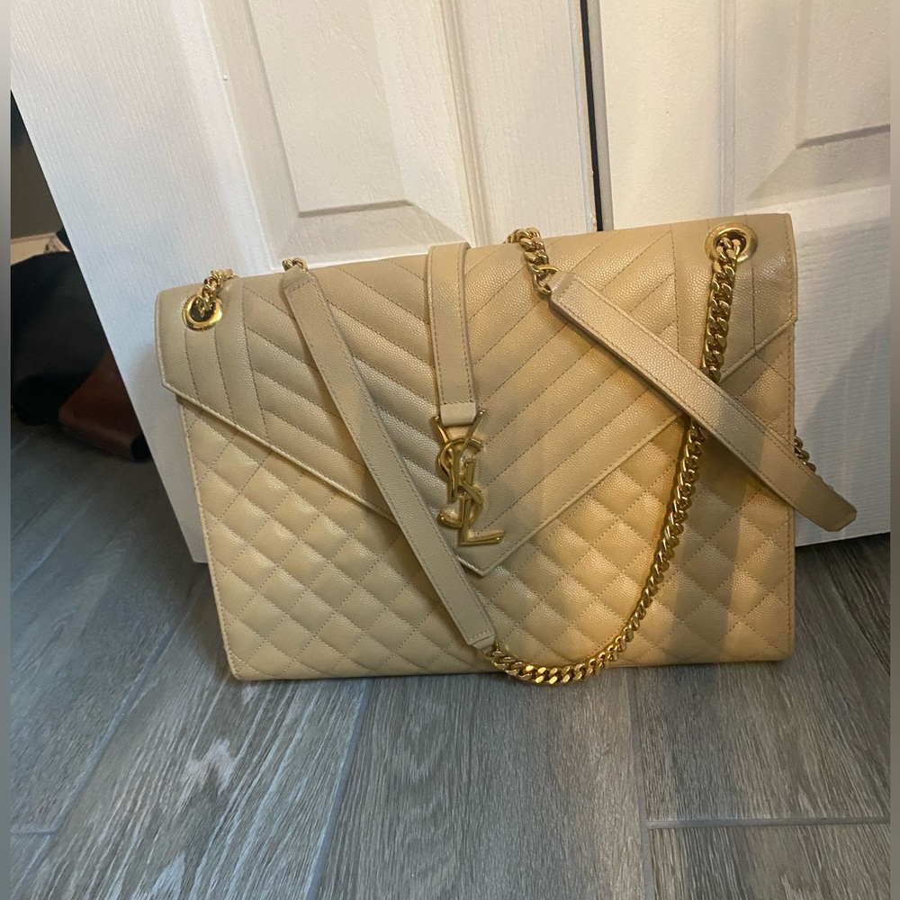 Authentic Yves St. Laurent Envelope Handbag
